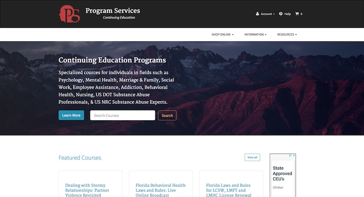 Program Services - Continuing Education